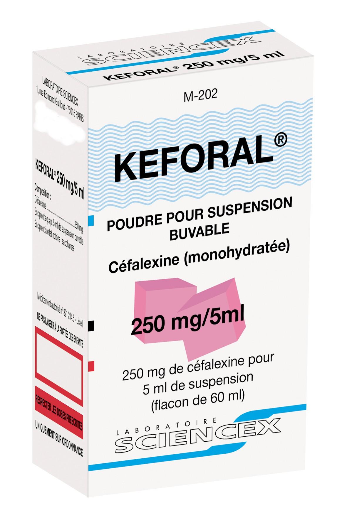 Photo de conditionnement <span class='vidalbox-gamme-product'>(KEFORAL 250 mg/5 ml pdre p susp buv en flacon)</span>