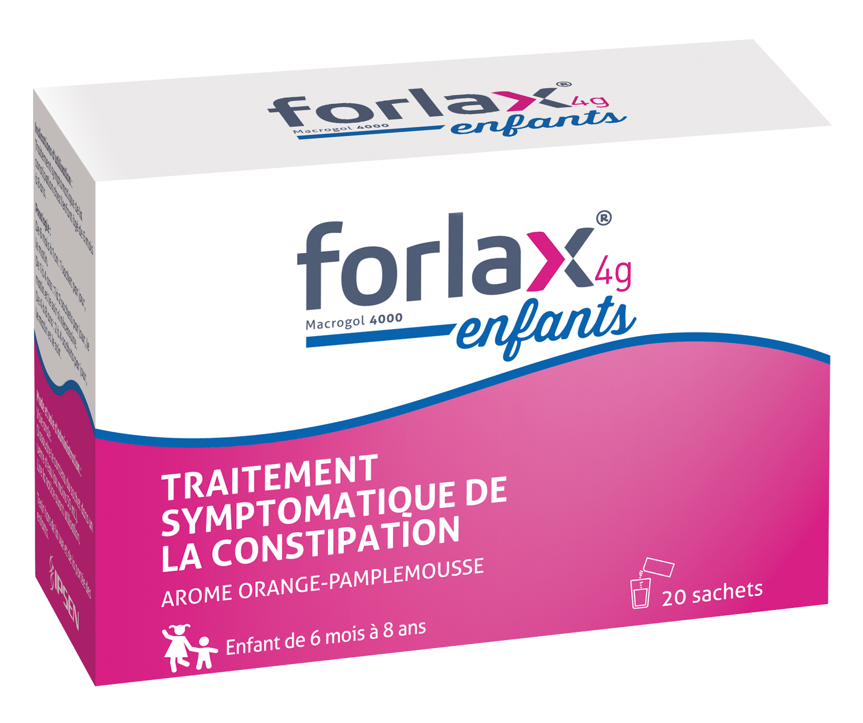 Photo de conditionnement <span class='vidalbox-gamme-product'>(FORLAX 4 g pdre p sol buv en sachet)</span>