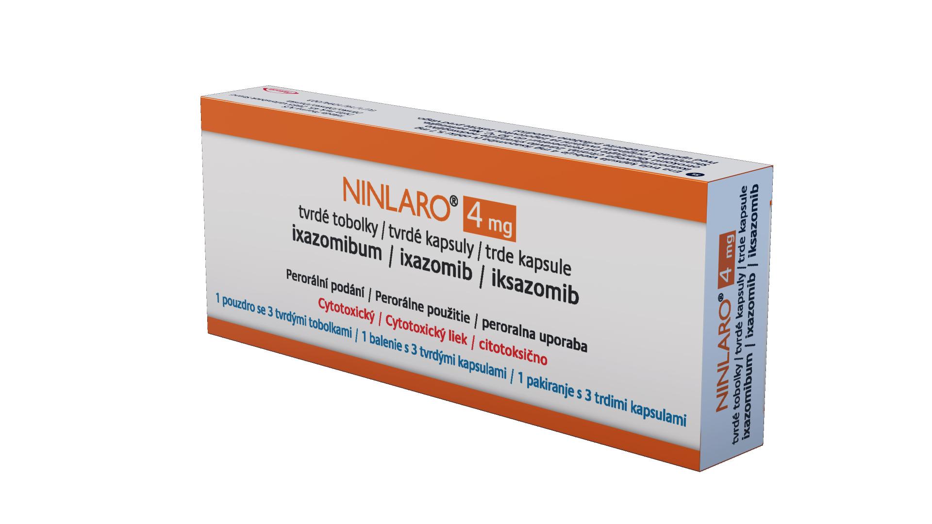 Photo de conditionnement <span class='vidalbox-gamme-product'>(NINLARO 4 mg gél)</span>