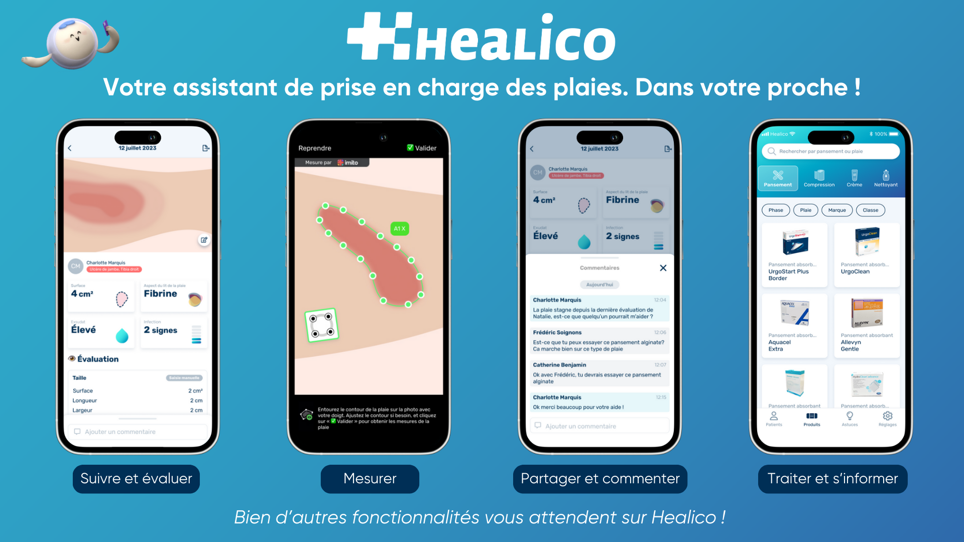Application Healico, votre assistant de prise en charge des plaies